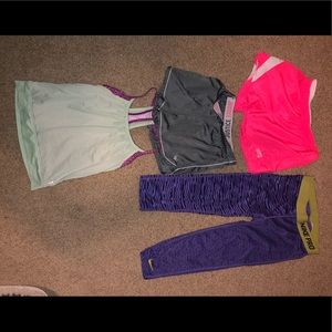 Girls size 12/14 bundle of athletic wear